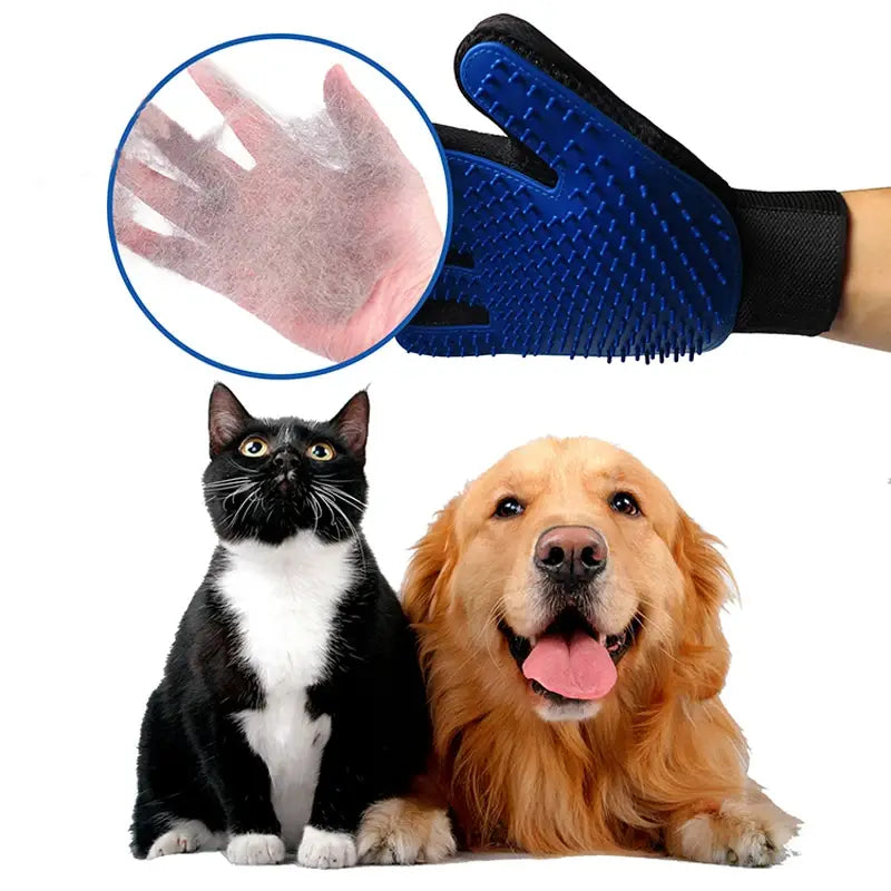 Silicone Pet Grooming Gloves for Cats and Dogs
