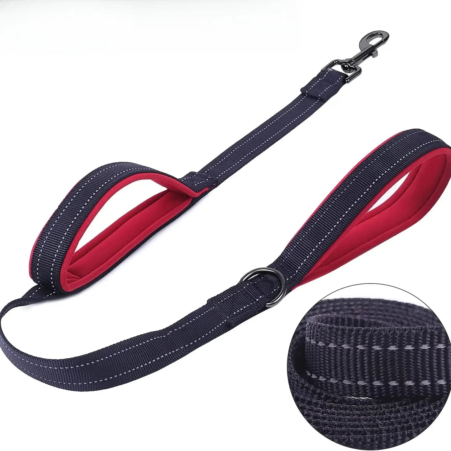 Dual Handle Dog Leash for Total Control and Safety