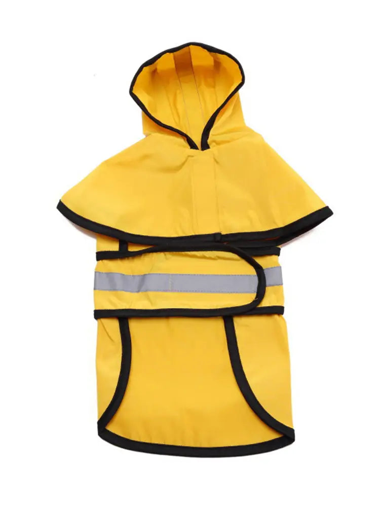 Adjustable waterproof and windproof dog raincoat for rainy walks