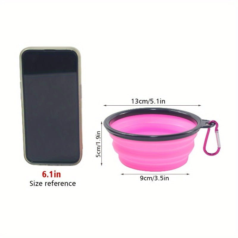 Collapsible Silicone Dog Bowl for Stress-Free Travel Feeding