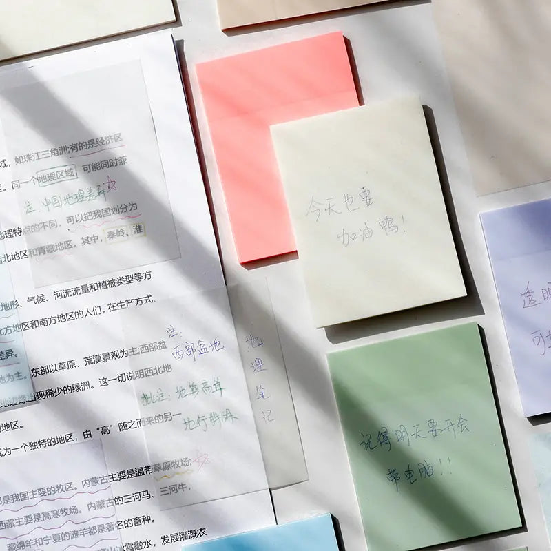 Transparent Waterproof Sticky Notes for Effortless Organizing - Transparent Sticky Notes