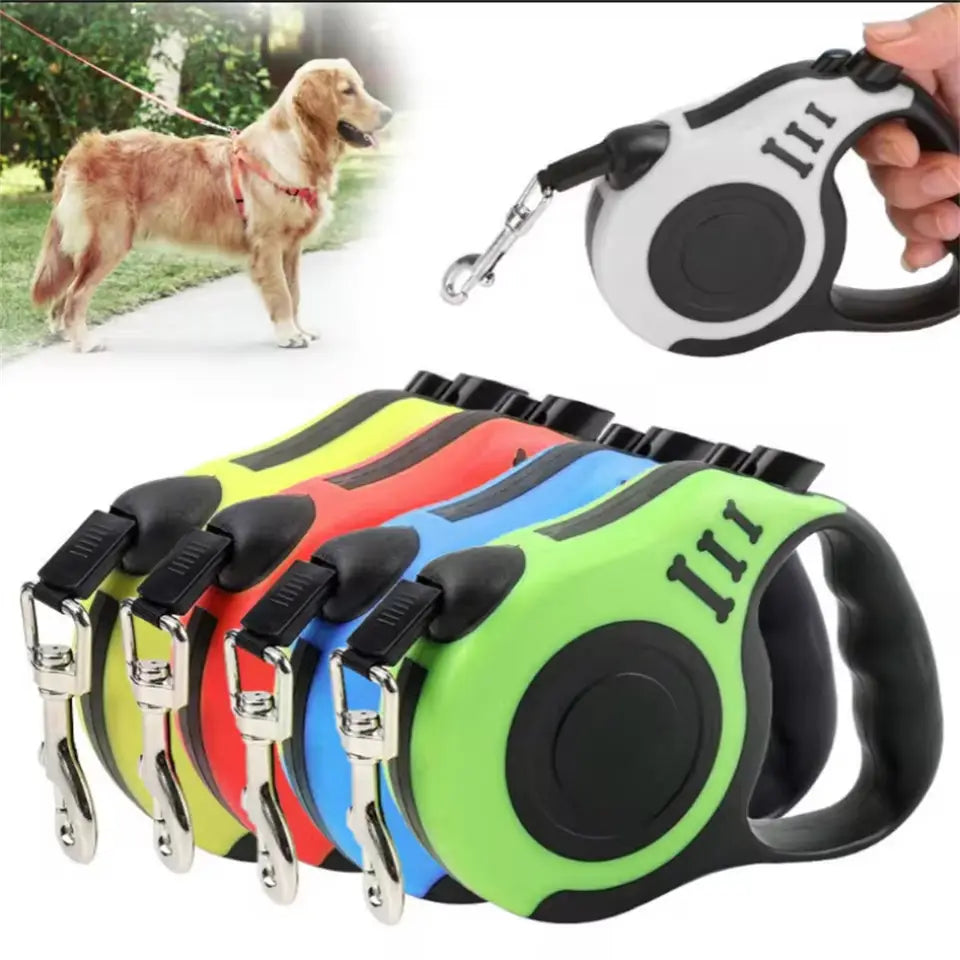 Retractable Dog Leash for Easy Walks and Outdoor Control