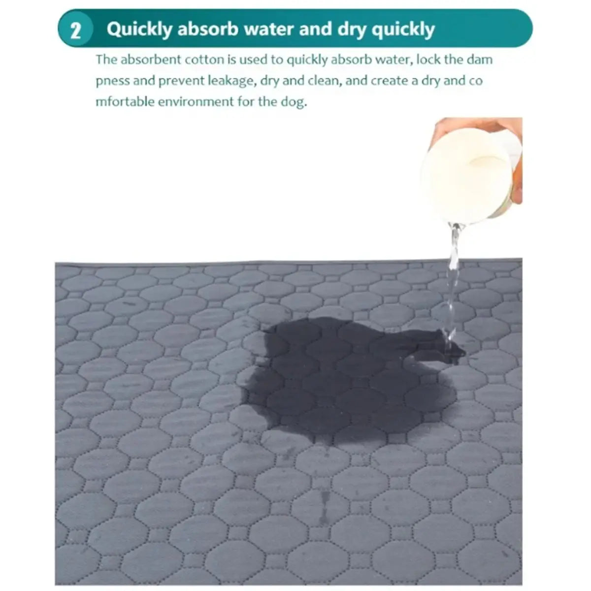 Washable Waterproof Dog Training Pad for Easy Home Cleanup