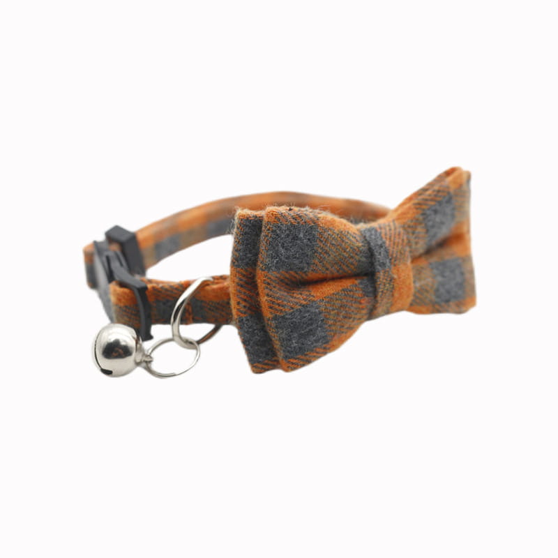 Adjustable Breakaway Cat Collar with Bow and Safety Bell