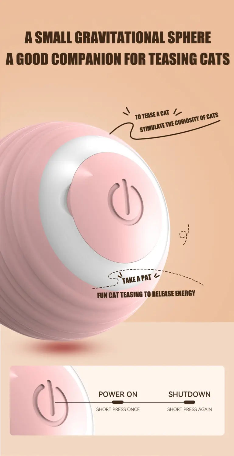 Interactive Cat Ball Electric Automatic Rolling Smart Toy
