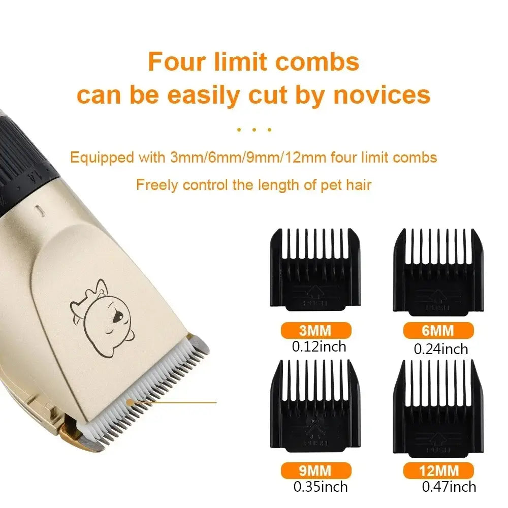 Quiet Cordless Pet Grooming Clipper for Stress-Free Trims