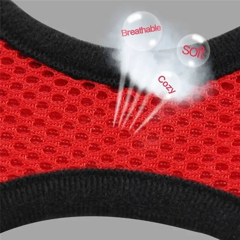 Reflective Pet Harness Vest and Leash Set for Safety