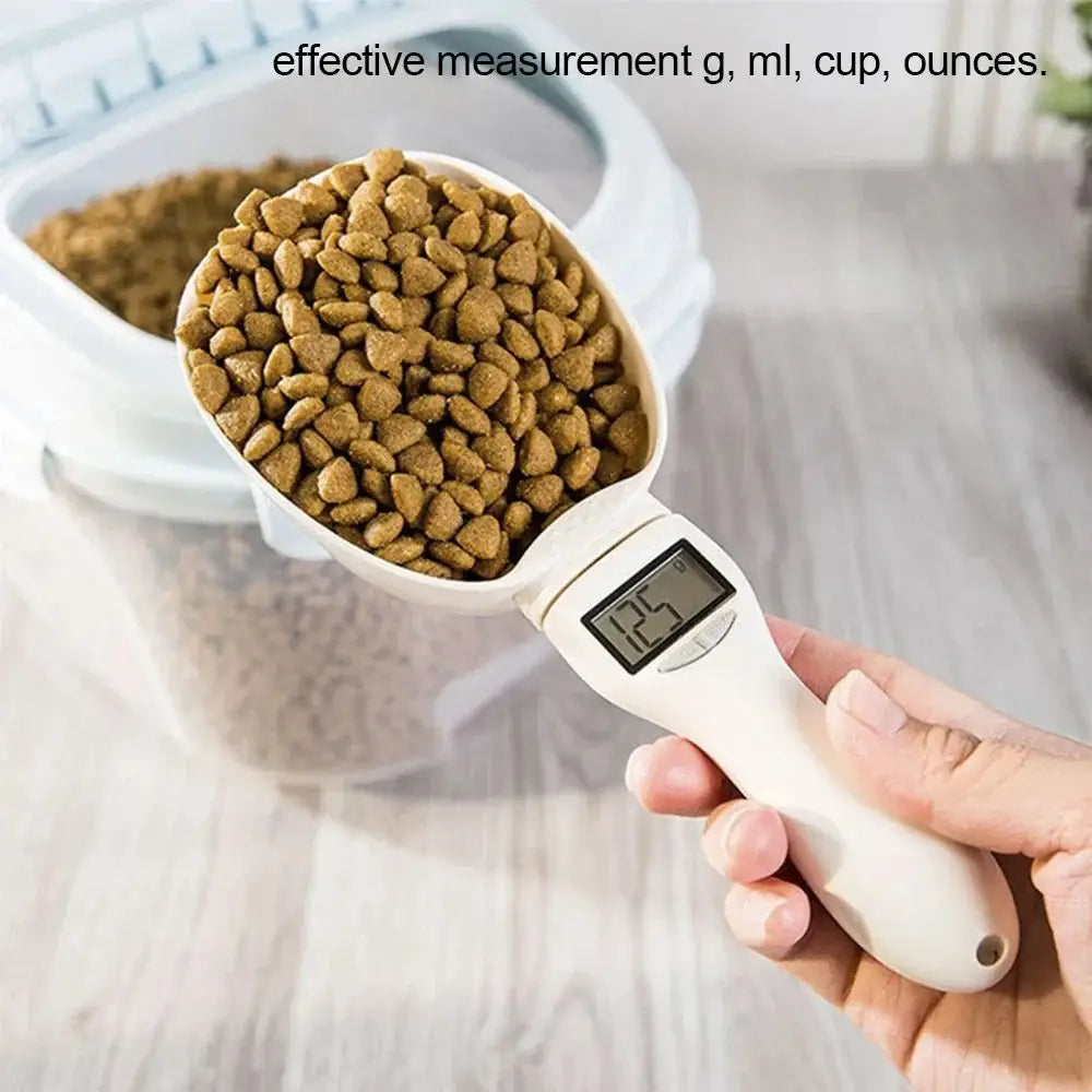 Digital Measuring Scoop for Accurate Pet Food Portions