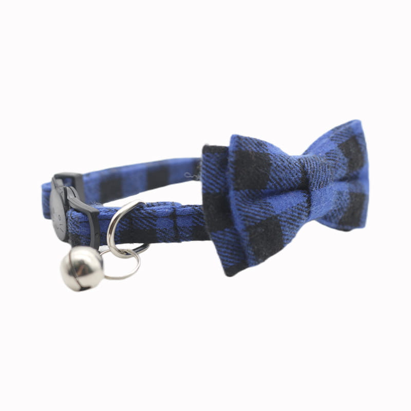 Adjustable Breakaway Cat Collar with Bow and Safety Bell