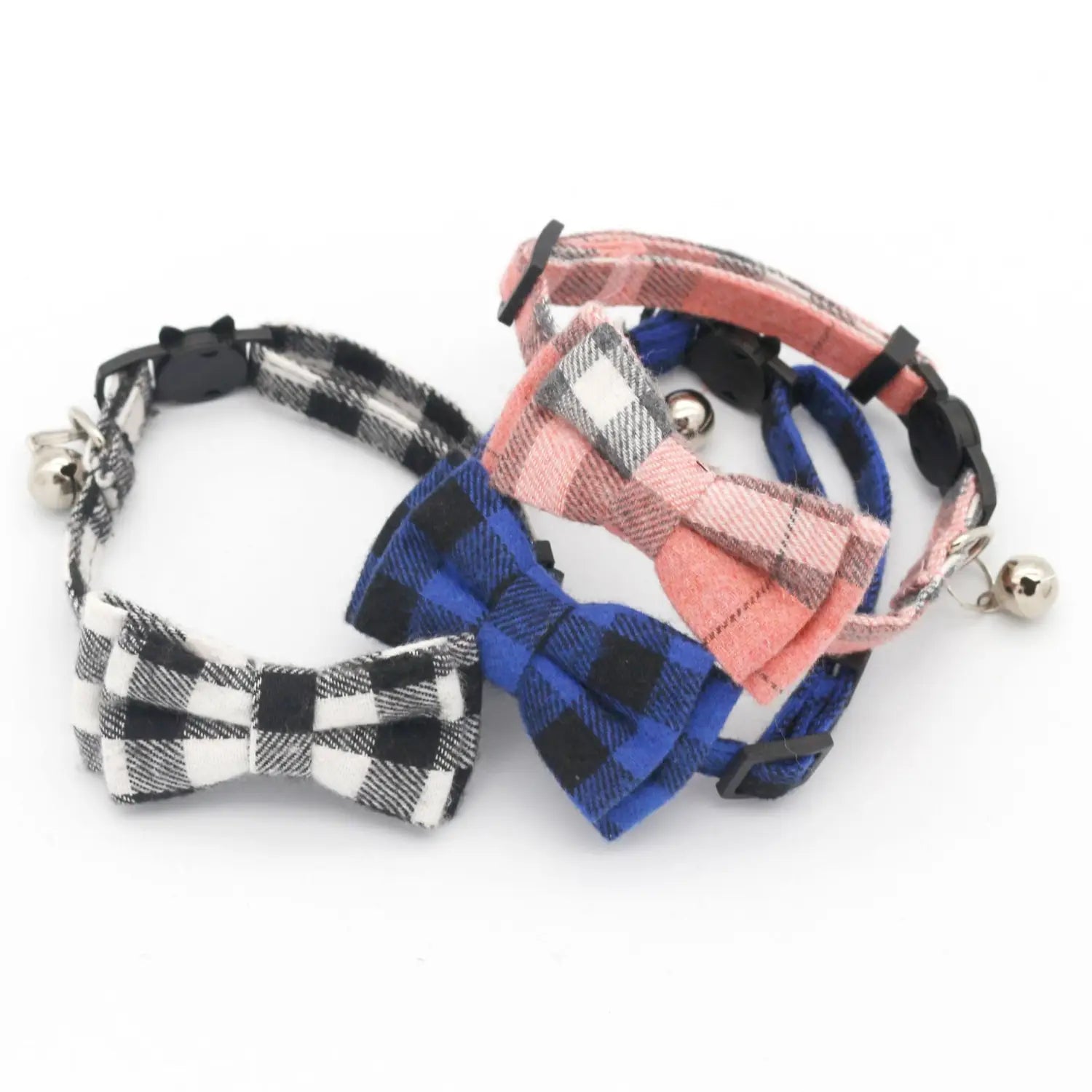 Adjustable Breakaway Cat Collar with Bow and Safety Bell