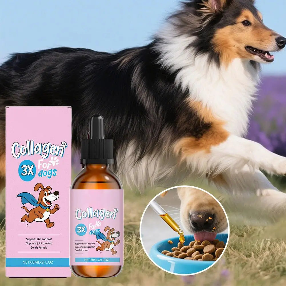 Liquid Collagen for Dogs, 60ml Pet Nutritional Supplement