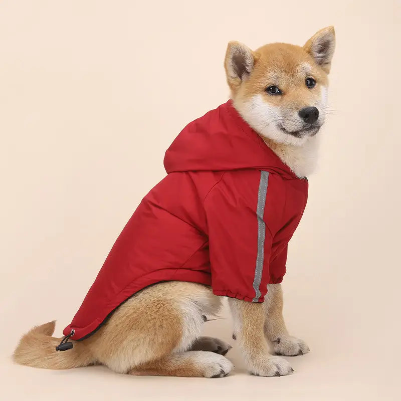 Reflective Waterproof Dog Jacket with Hood