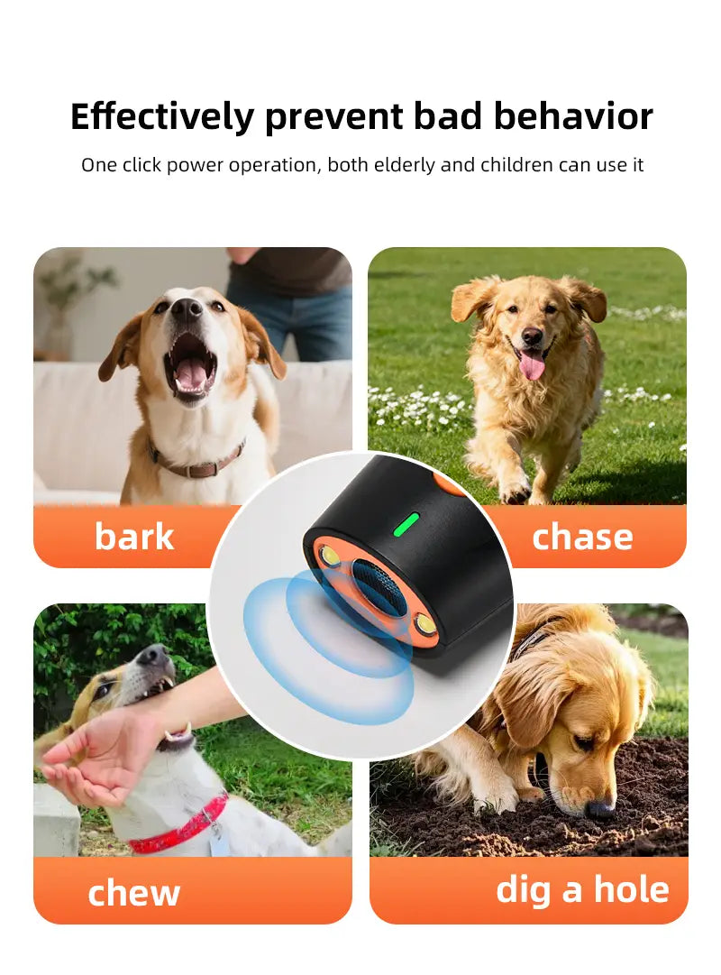 Dog Bark Control Device with LED for Quiet Homes