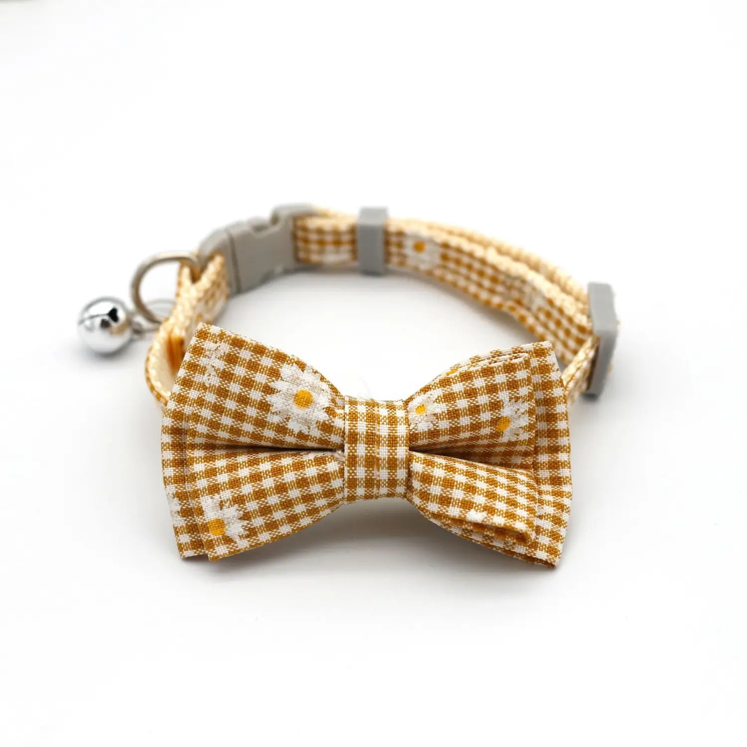 Adjustable Breakaway Cat Collar with Bow and Safety Bell