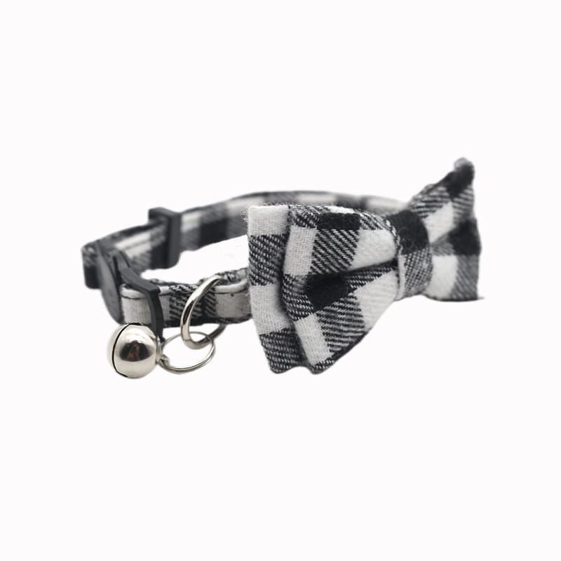 Adjustable Breakaway Cat Collar with Bow and Safety Bell