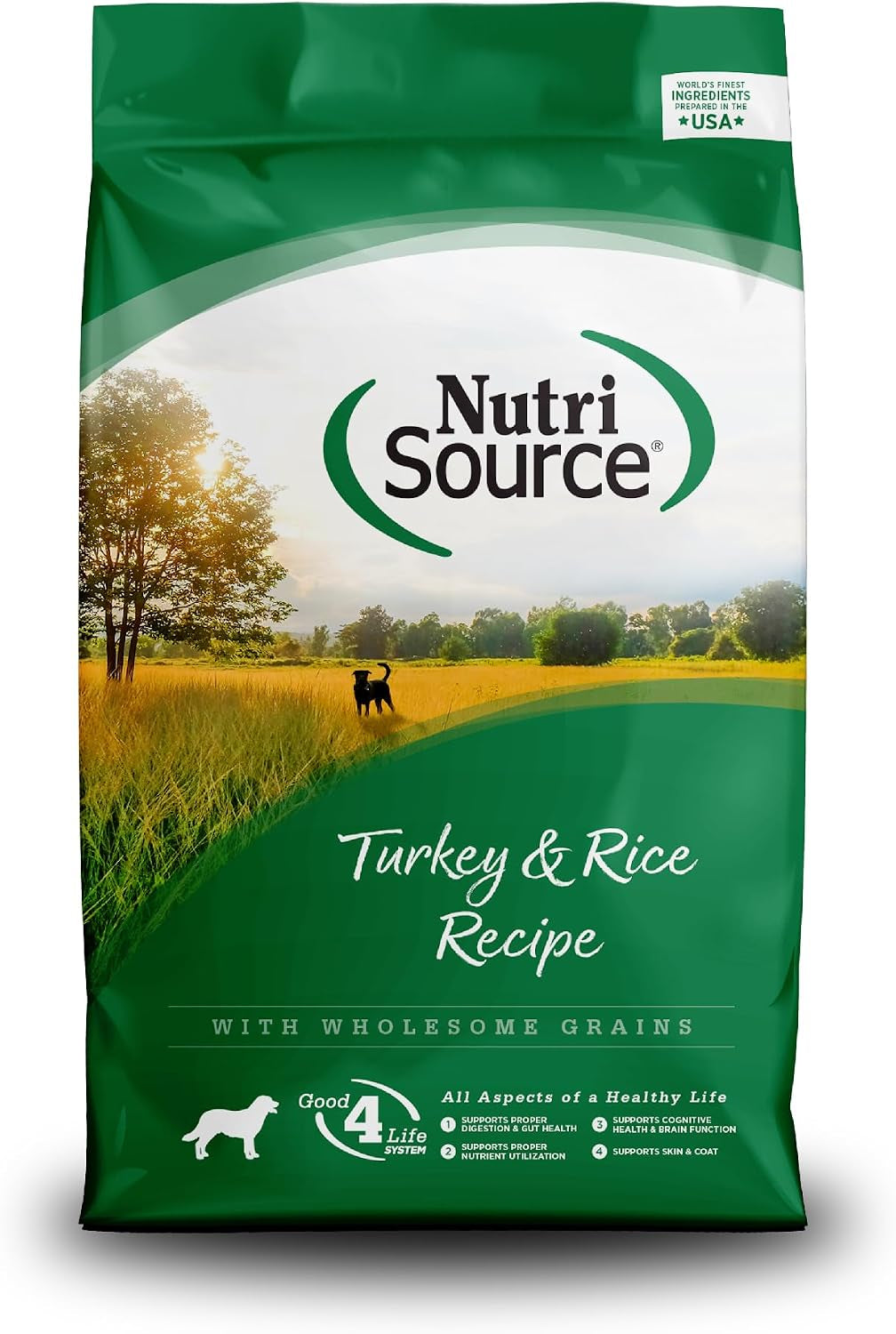 Dry Dog Food, Turkey and Rice, 4LB