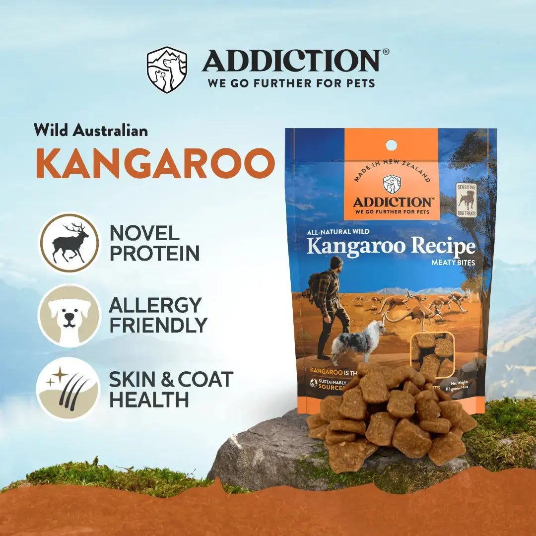 Addiction Meaty Bites Dog Treats Variety Bundle Addiction Pet Foods USA