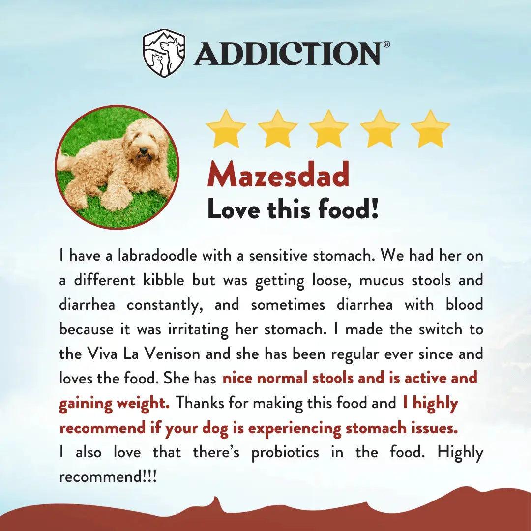Addiction Viva La Venison Dog Food & Treats Bundle Addiction Pet Foods USA