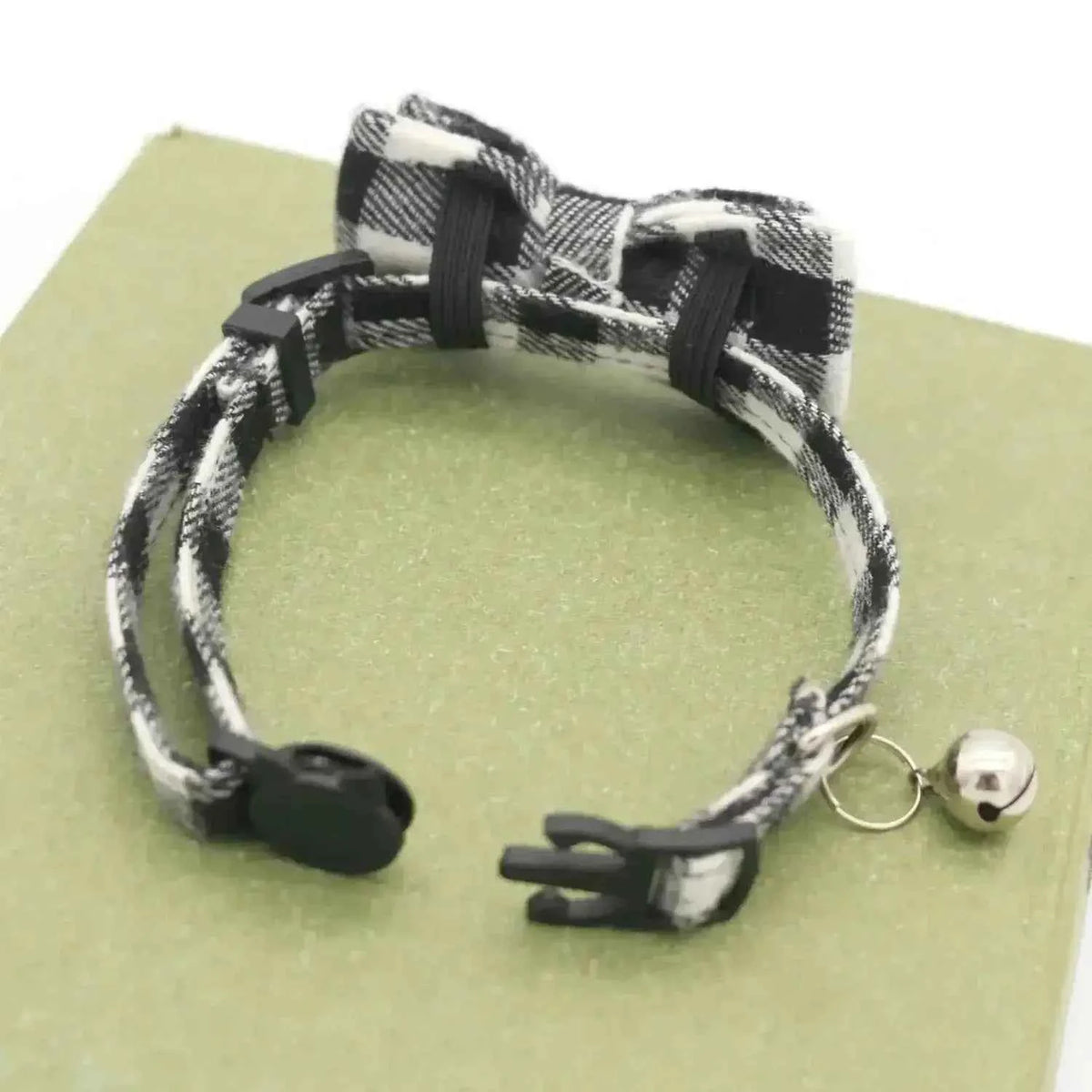 Adjustable Breakaway Cat Collar with Bow and Safety Bell
