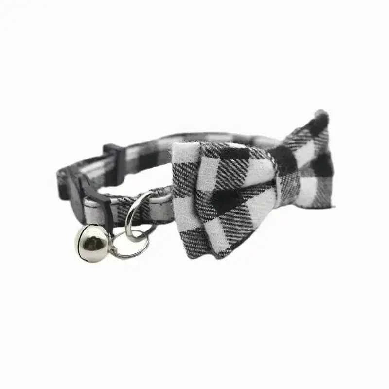 Adjustable Breakaway Cat Collar with Bow and Safety Bell