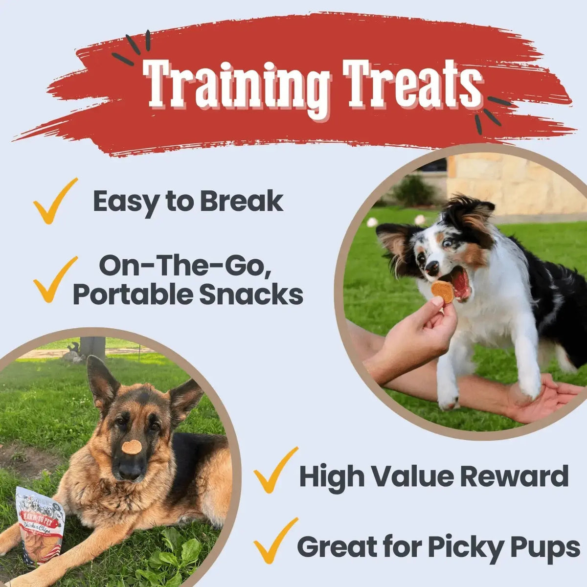 Americana Chicken Dog Treats | Celebrate with USA-Made Treats - Chip