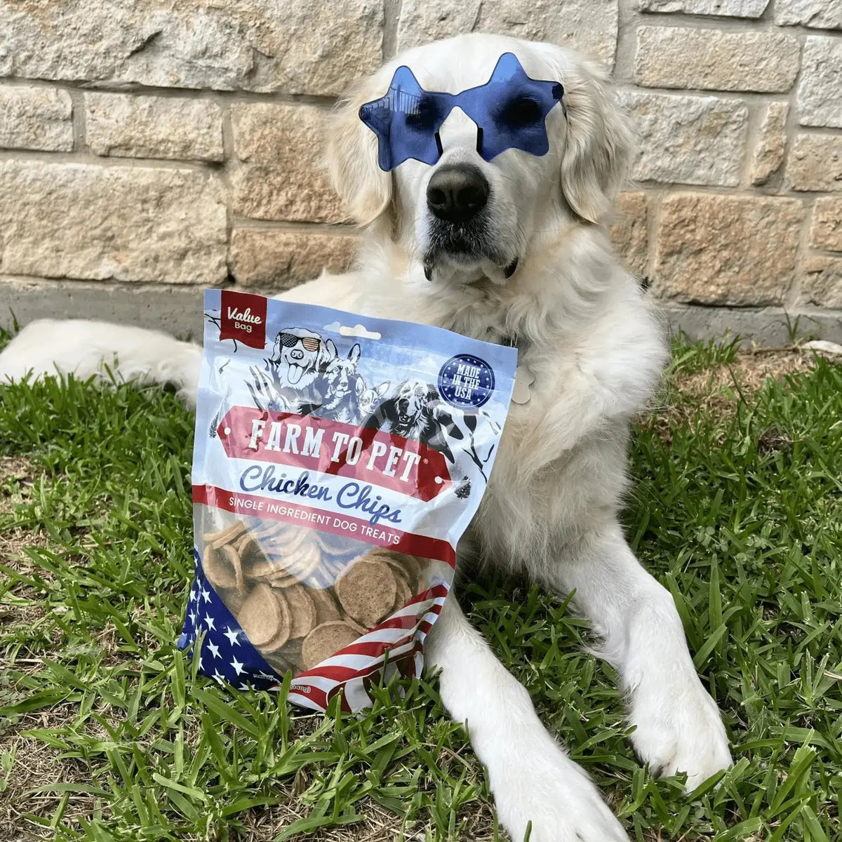 Americana Chicken Dog Treats | Celebrate with USA-Made Treats - Chip