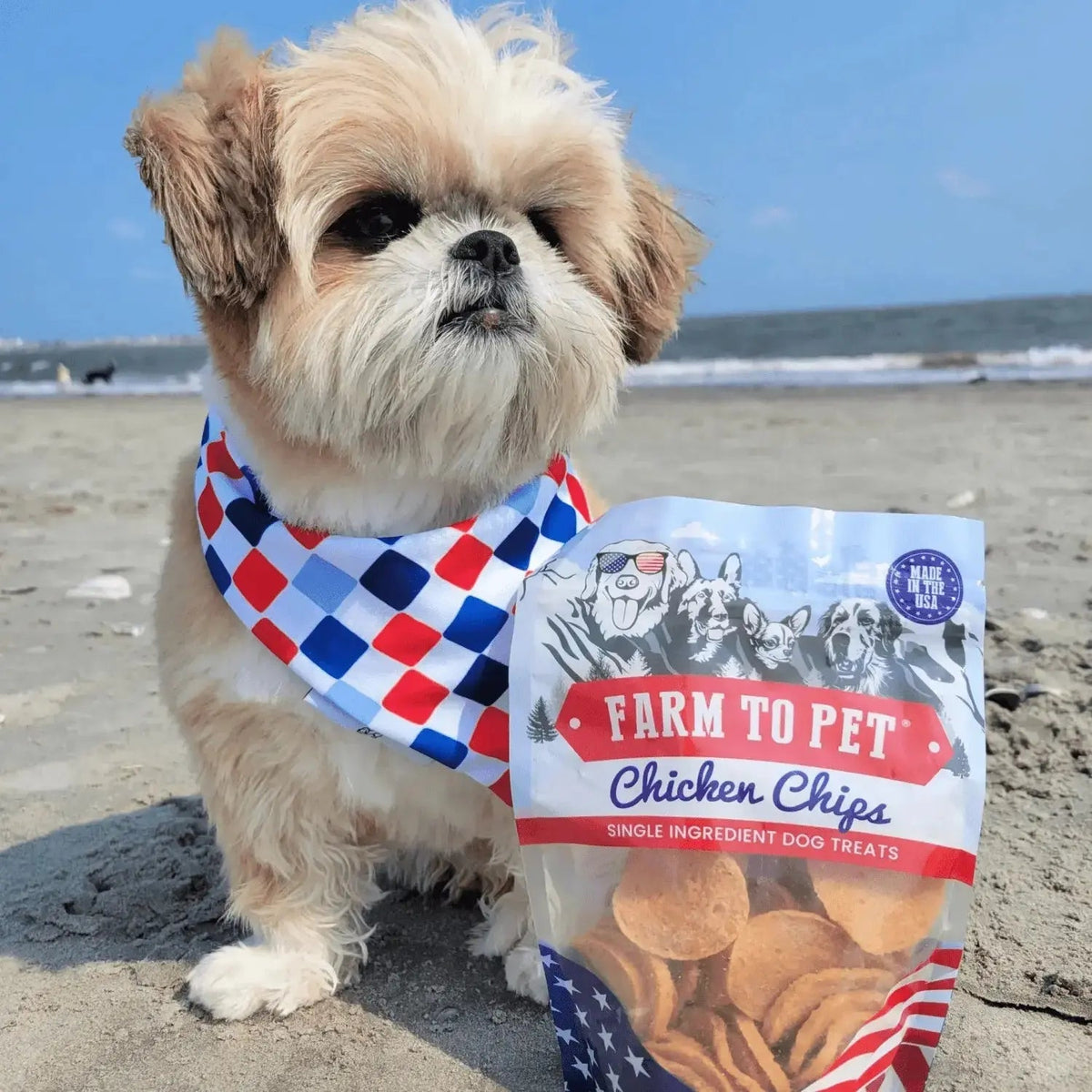 Americana Chicken Dog Treats | Celebrate with USA-Made Treats - Chip