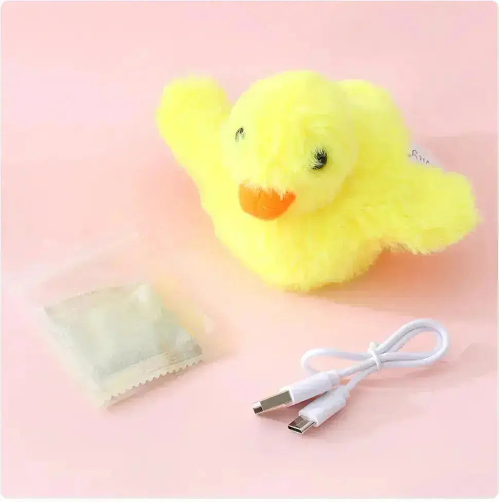 Automatic Electric Duck Cat Toy - Yellow Duck