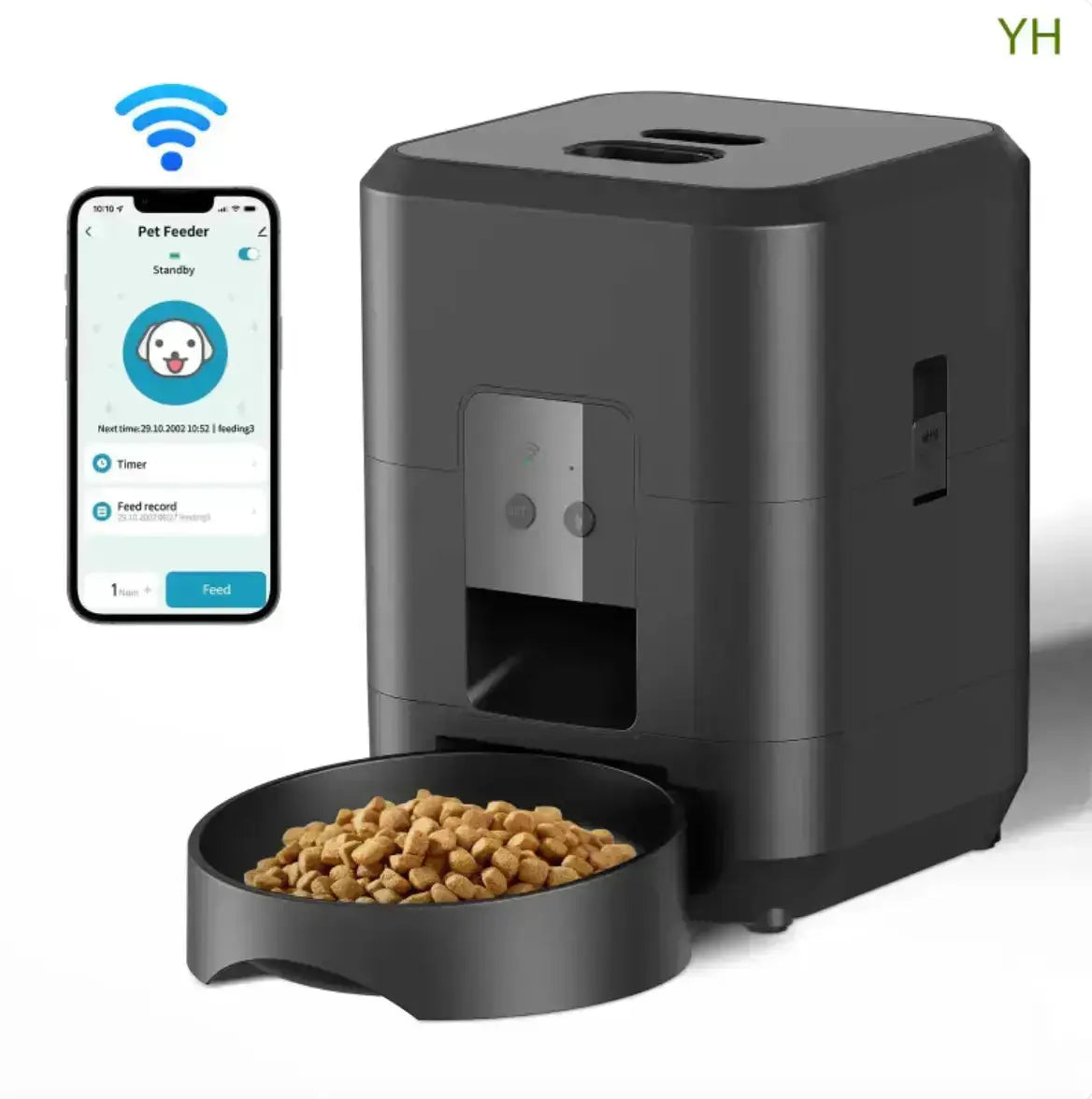 Automatic Pet Feeder - Black WiFi / KR