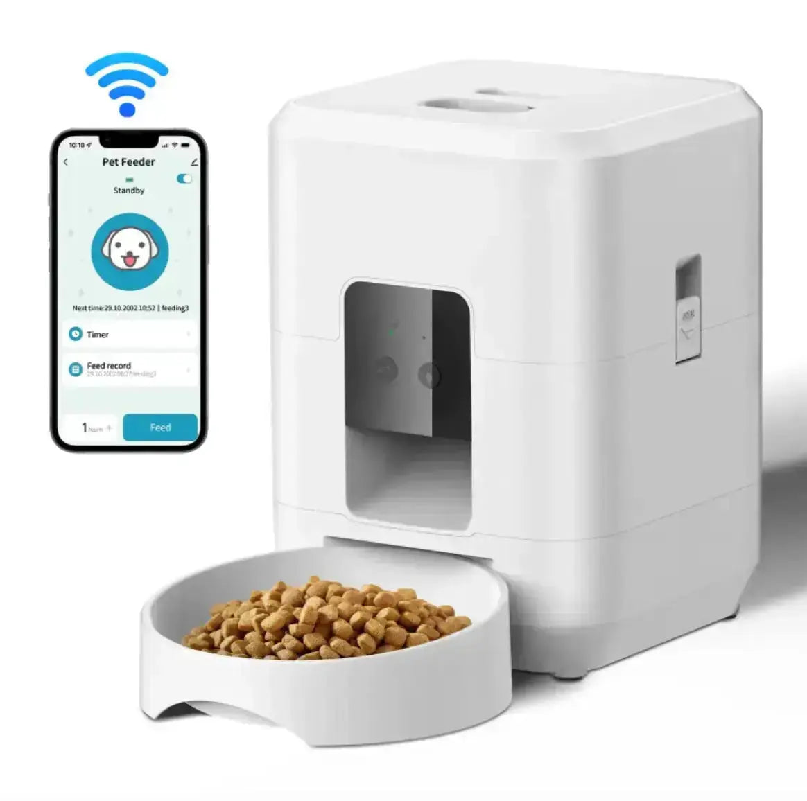 Automatic Pet Feeder - White wifi / CN