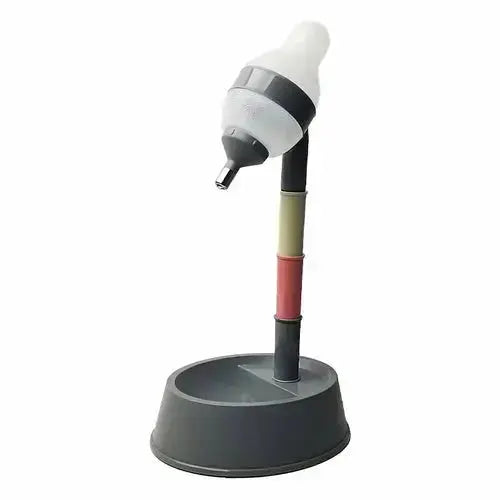 Automatic Pet Water Dispenser Stand Feeder Bowl Adjusting Height - Black - Petcare