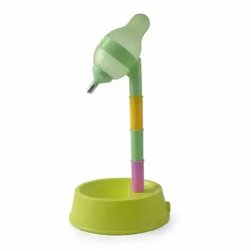 Automatic Pet Water Dispenser Stand Feeder Bowl Adjusting Height - Green - Petcare