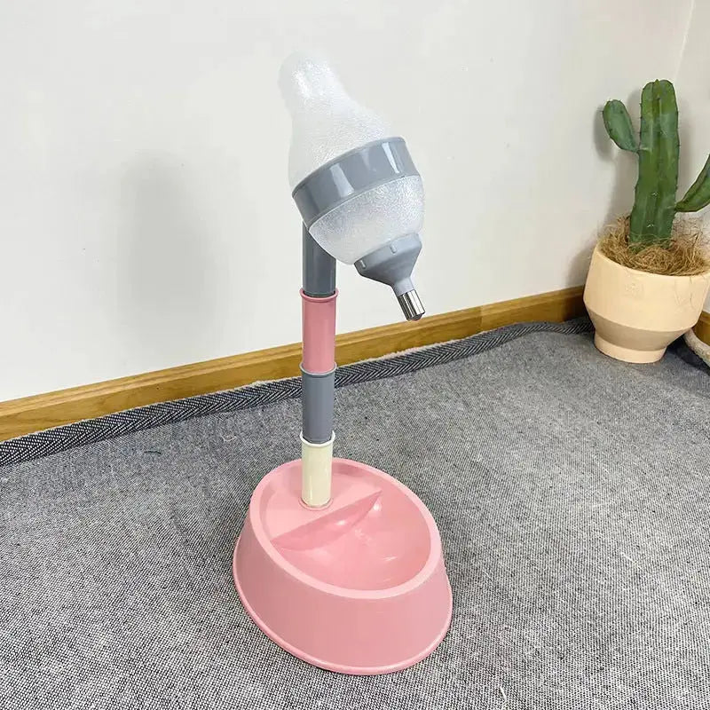 Automatic Pet Water Dispenser Stand Feeder Bowl Adjusting Height - Petcare