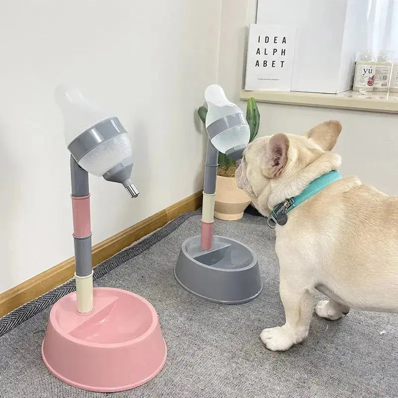 Automatic Pet Water Dispenser Stand Feeder Bowl Adjusting Height - Petcare