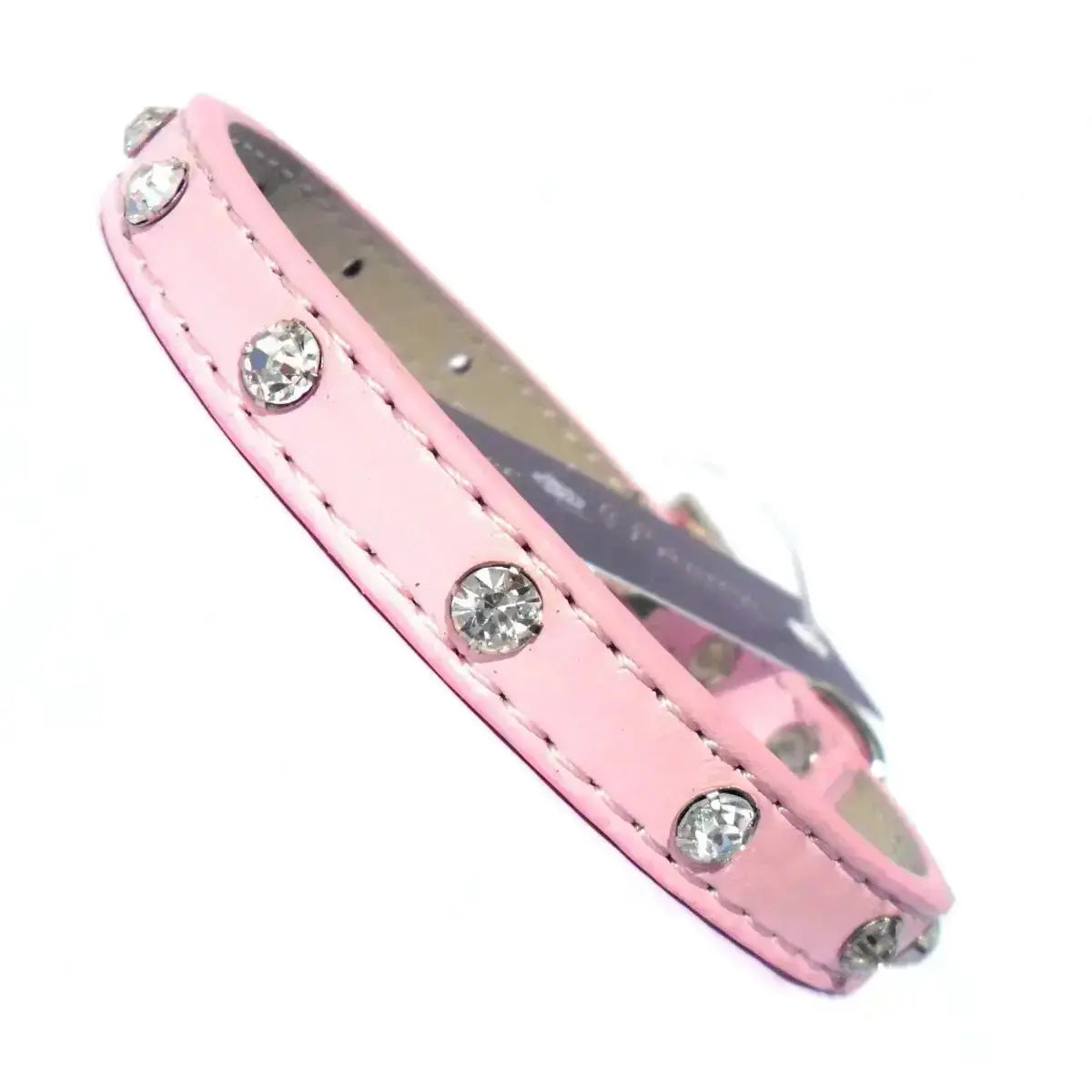 Baby Diamante Collar - Pink - Leashes Collars & Petwear