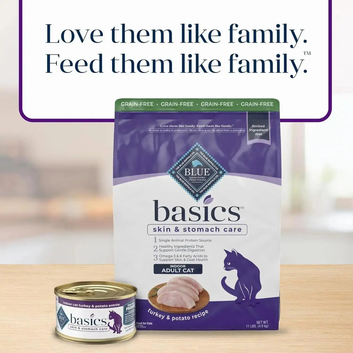 Basics Turkey Grain-Free Dry Cat Food, 11 Lb