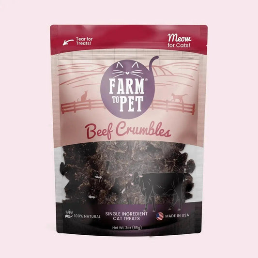 Beef Cat Treats | High Protein Treats for Cats - Crumble