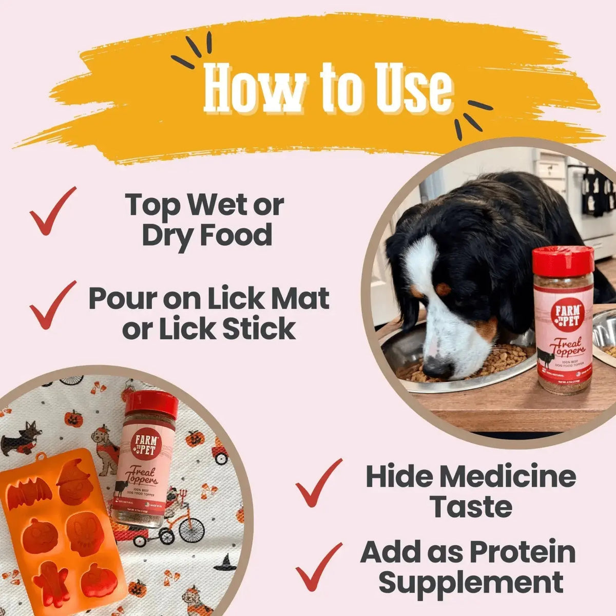 Beef Dog Food Topper | Powdered Meal Topper for Pets - Topper