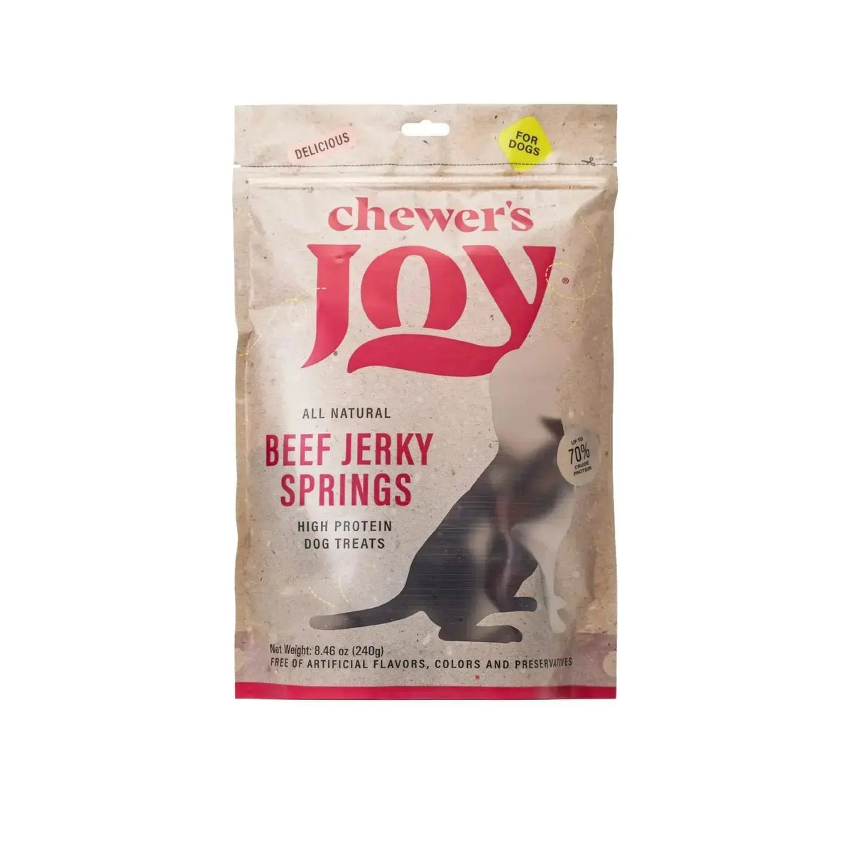 Beef Jerky Spring Sticks for Dogs – 7-8’’ (12 Count) - n/a