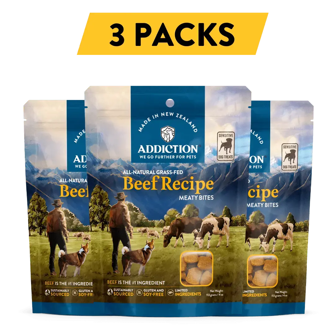 Beef Meaty Bites - Hypoallergenic Dog Treats Addiction Pet Foods USA