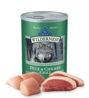 Blue Buffalo Wilderness Duck & Chicken Grill Wet Dog Can (12.5oz) - True Pet Market