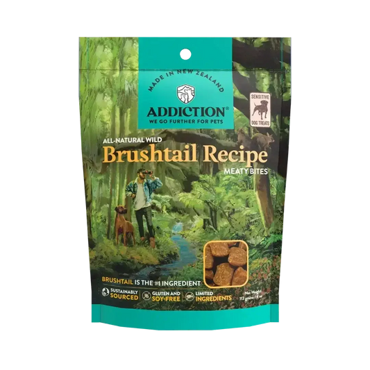 Brushtail Meaty Bites - Hypoallergenic Dog Treats Addiction Pet Foods USA