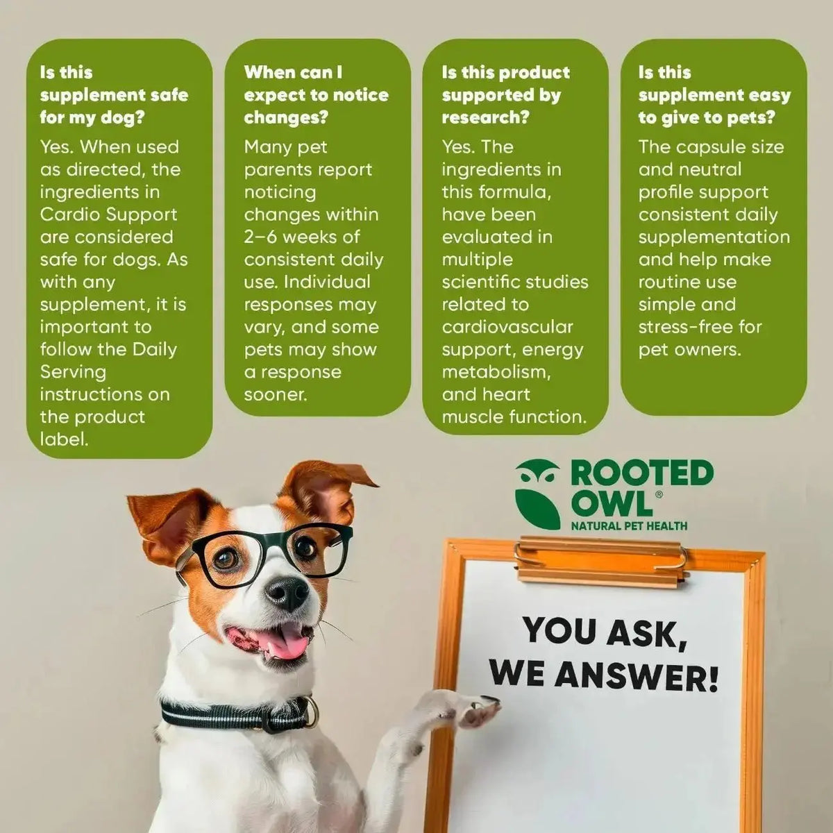 Cardio Support Rooted Owl Pet Supplements