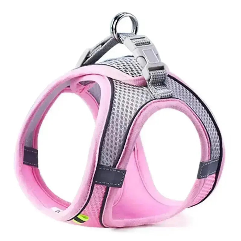 Cat Dog Harness Vest Chest Rope Set Reflective Breathable Adjustable Pet Harness for Small Medium Dogs Outdoor Walking