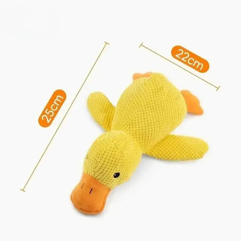 Cat Dog Toys for Aggressive Chewers Cats Dogs,Chew Squeak Toy Cats Dogs Interactive Plush Doll Pet Products - Yellow 1PC