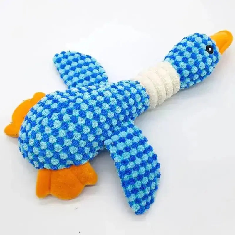 Cat Dog Toys for Aggressive Chewers Cats Dogs,Chew Squeak Toy Cats Dogs Interactive Plush Doll Pet Products - Blue 1PC