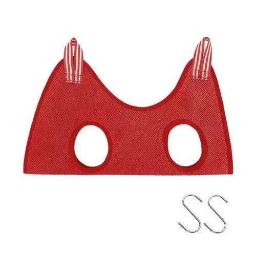 Cat Grooming Restraint Bag with Hammock - 6-10KG / Red - Leashes Collars & Petwear
