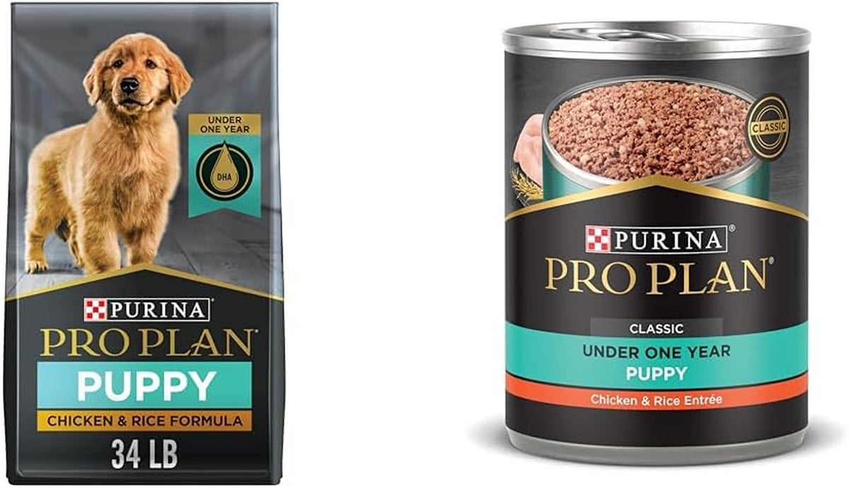 Puppy - Dry Dog Food & Canned Wet Dog Food Bundle Package