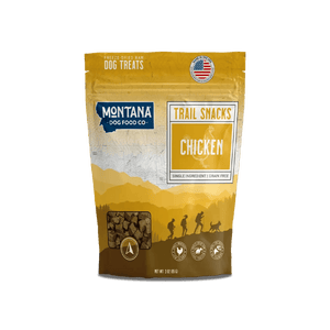 Chicken Breast Freeze-Dried Raw Trail Snacks (Treats) for Dogs 3oz Montana Dog Food Co
