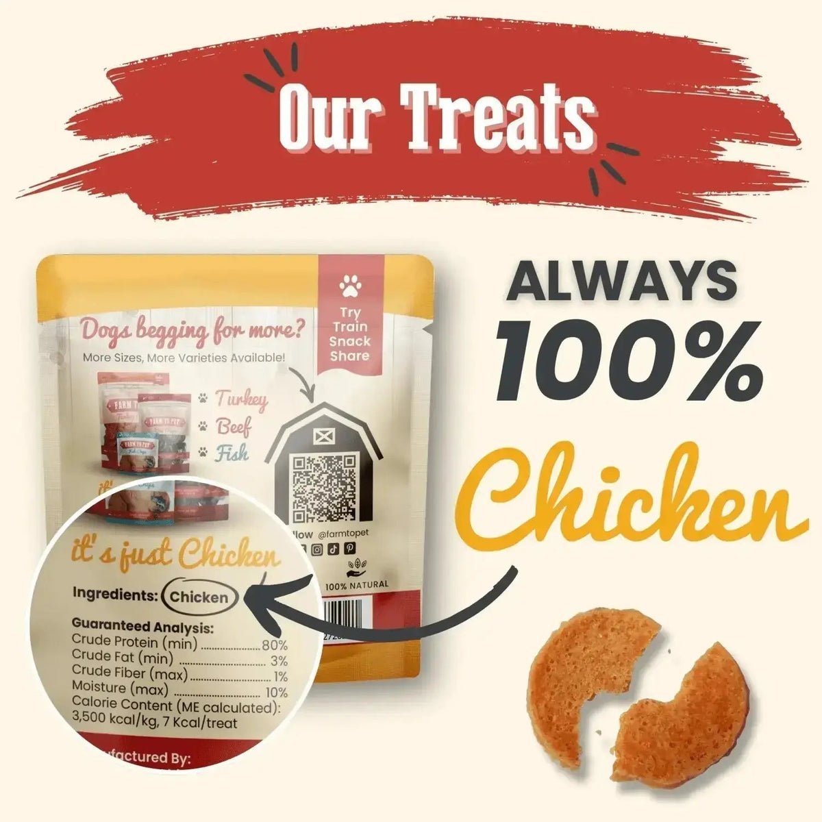 Chicken Chip Snack Packs | Dog Party Favors & Training Treats - Snack Pack